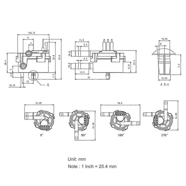 5-18V 6mm Hall-strømningsmåler for kaffemaskin og varmtvannsrenser – ls
