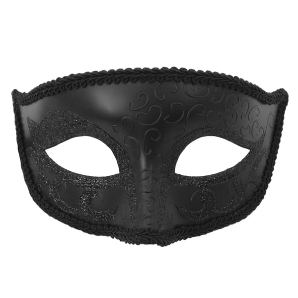 Performance Masks Halvmaske Ingen Rulle Malet Plastmaske - Sorte Masker