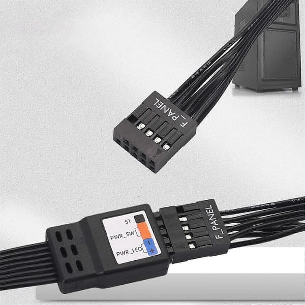 Fleksibel PC Frontpanel Forlængerledning Med Solid Pin 2Pin Til 9Pin Til Pålidelige Strømafbrydere Og HDD LED-forbindelse Flerfarvet[ls] 50cm