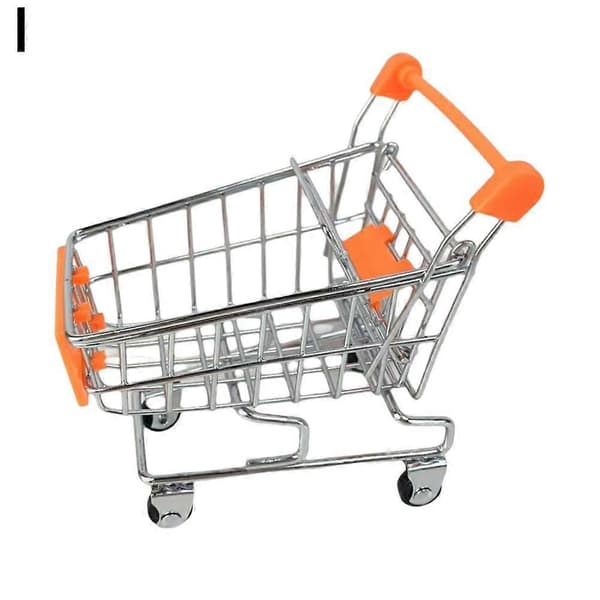 Mini lasten ostoskärry leikkikeittiölelu Orange color