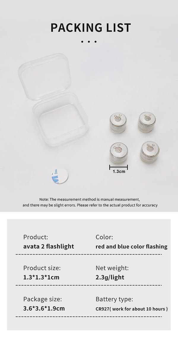Strobelys Blinklys Nattlys LED Navigasjon for DJI Avata 2 Drone