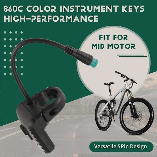 Til Bafang Midtmotor 5Pin 860C LCD Farveskærm Afbryder