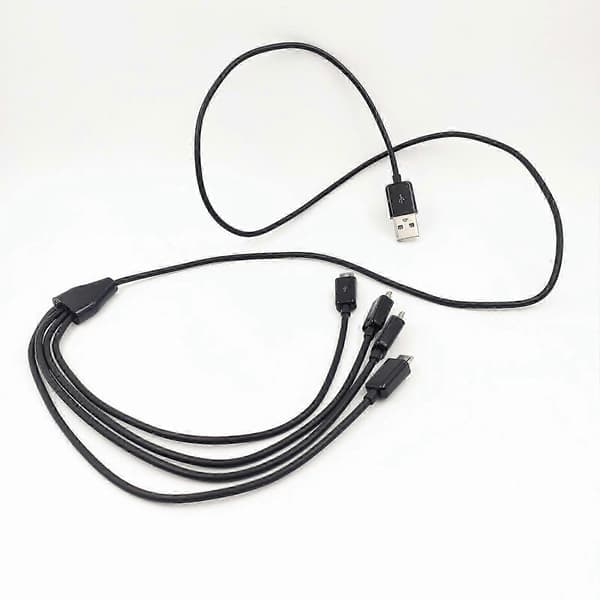 Holdbarhed USB Han til Micro USB Han Opladerkabel Hurtig Opladerkabel Universal Opladerkabel til Micro USB Enheder Hvid[ls] Black