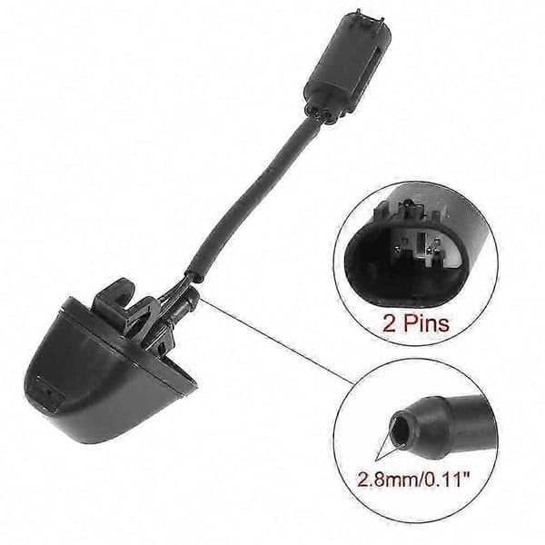3-serie E90 E91 E92 E93 opvarmet forrudevaskerdyse 61667046060 til 323I 325I 328I 335I M3—ls Black