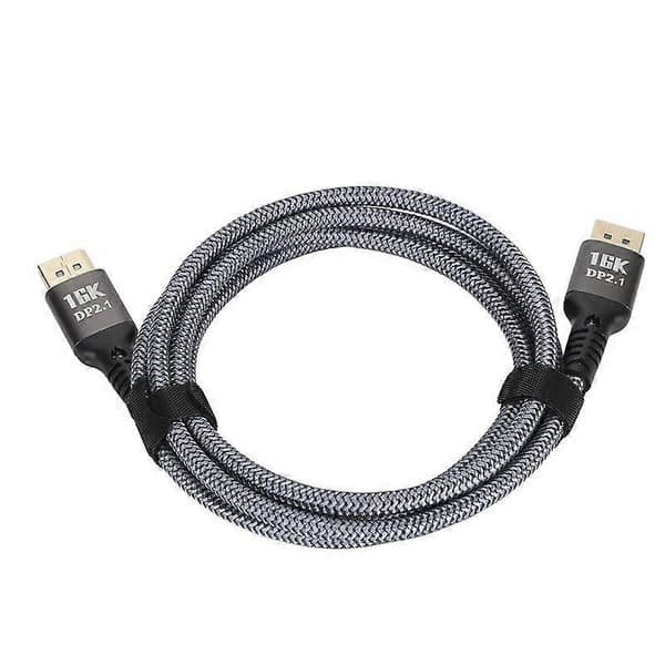 Luxora DisplayPort 2.1-kabel 16K 30Hz 40Gbps HDR han-til-han-kabel til FreeSync G Sync Gaming Display 2m—ls