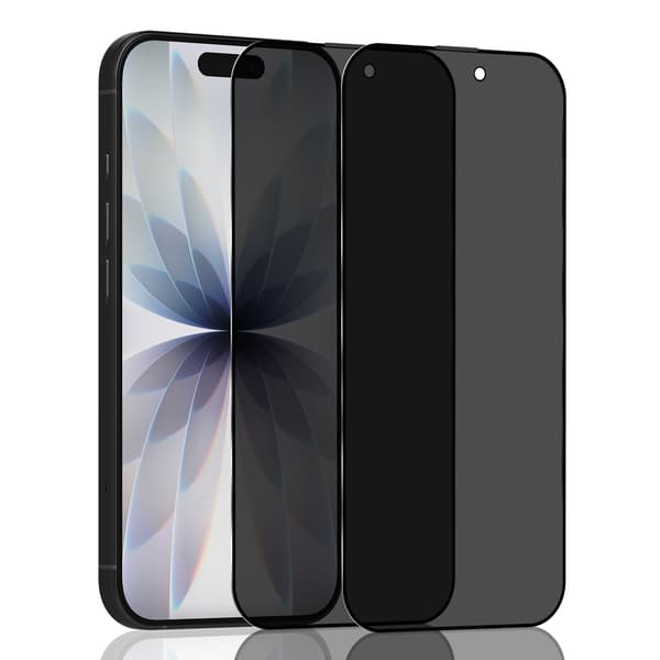 2-Pack iPhone 17 Privacy Skärmskydd - Härdat Glas 9H - Super kvalitet 3D