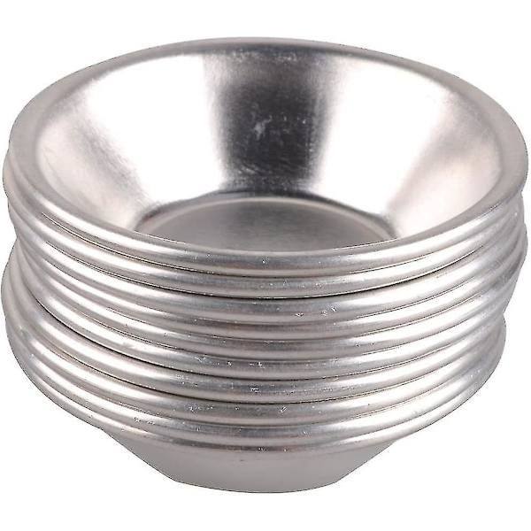 10 st Äggformar Formar Plåtformar Aluminium Paj Cupcake Kakform
