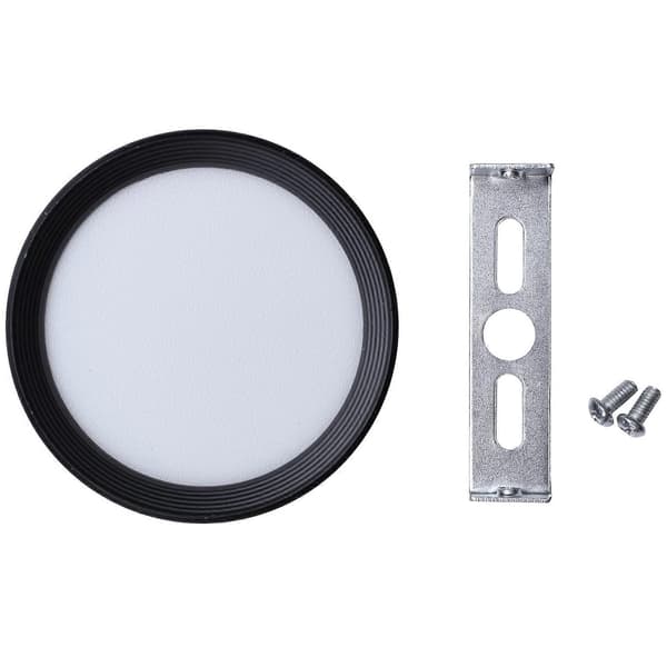 10x runde overflademonterede LED-downlights til loft, spotlights, 220V loftlamper, 4000K, 5W, sort kabinet Neutral light 5w