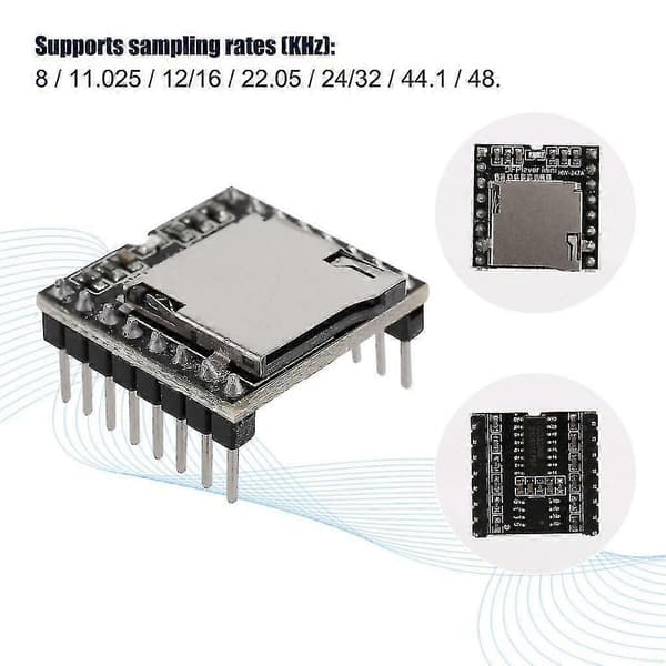 Dfplayer Mini Mp3-afspillermodul til sort—ls