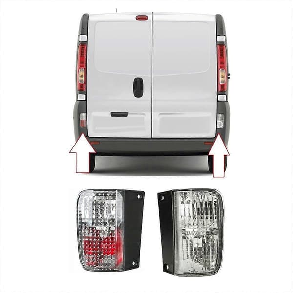 1Par Bil Bakre Tåkelys Ryggelys for Vivaro 2001-2009[ls]