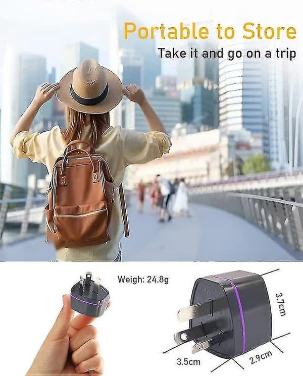 3-pack Australien Nya Zeeland Reseadapter - Typ I-kontakt