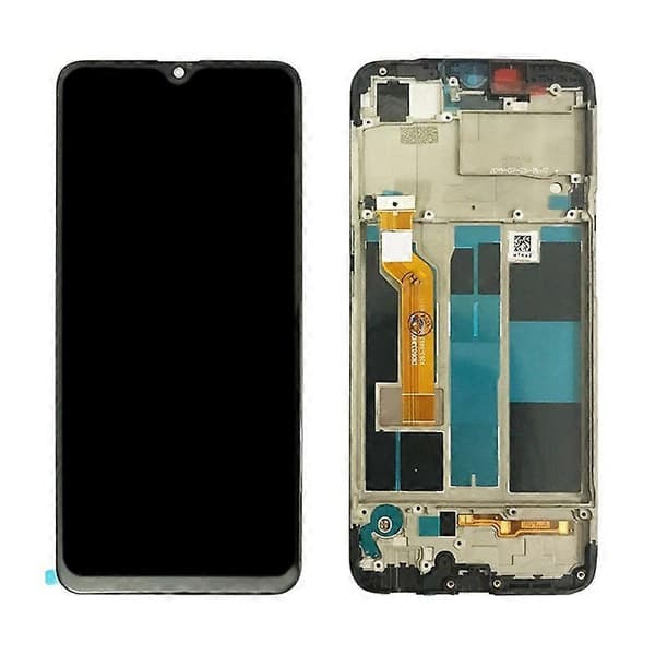 TFT LCD-skærm til OPPO A7X / F9 Pro / Realme 2 Pro Digitizer Komplet Samling med Ramme (Sort) Black