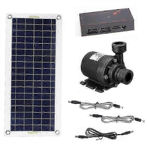 Vannpumpe Solar 12V DC Lav Støy for Fontene og Vanning