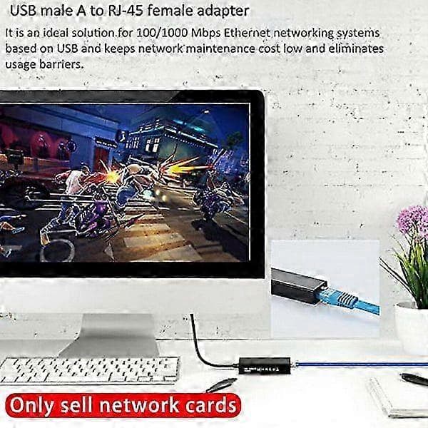 Til Nintendo Switch Wii/PC USB 3.0 1000Mbps LAN-adapter Netværk