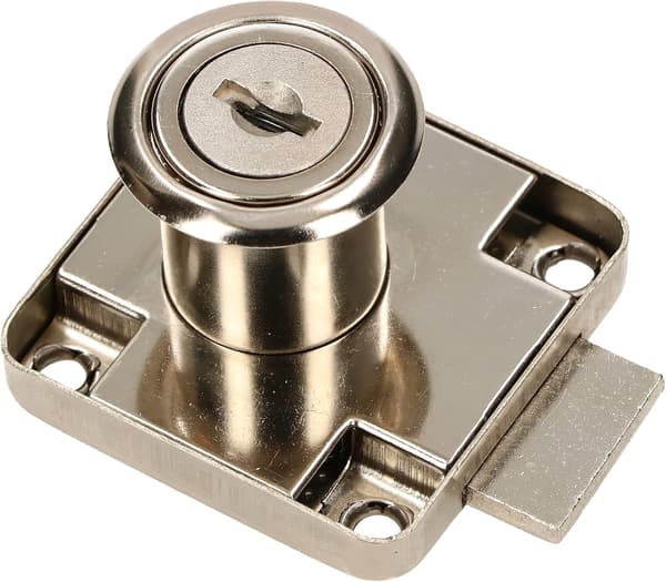 4 stk. indskruelige møbellåse til møbeldøre og skuffer 40x