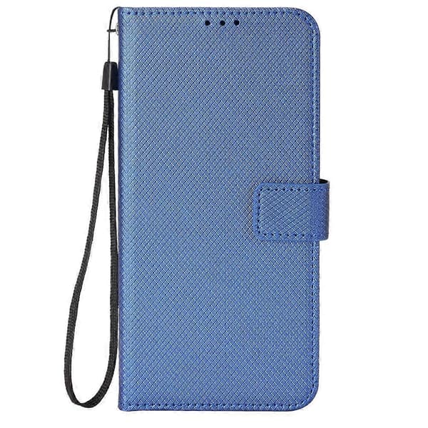 Til Nokia G22 4G Diamant Tekstur Læder Telefoncover Blue