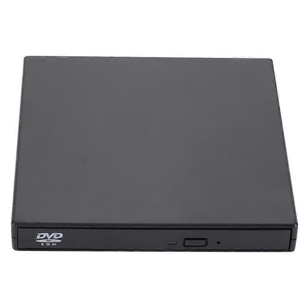 Ekstern USB2.0 DVD optisk drev bærbar computer stationær alt-i-én CD-brænder Black
