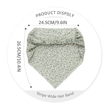3-pak Blomstret Chiffon Elastiske Hårbånd med Trekantede Bandanaer—ls