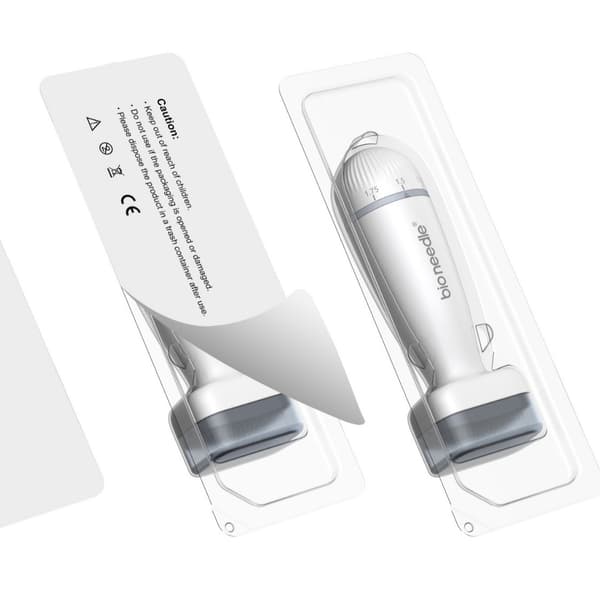 Til Bioneedle Derma Stamp 120 Titanium Microneedling Stamp Justerbar dermastamp 0-2