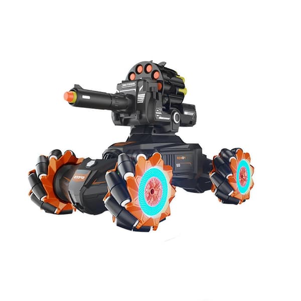 RC-bil fjernkontrollbil for barn bevegelsessensor fjernkontroll crawler, 2,4 GHz transformerende RC stuntbil, gave til gutter og jenter [ls] Orange