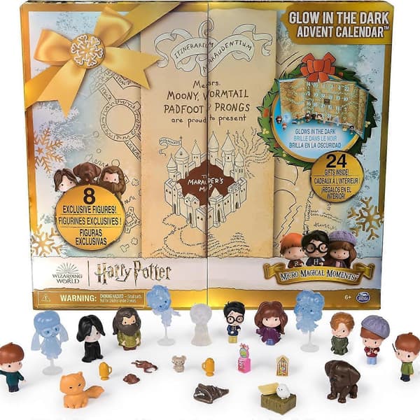 Wizarding World Harry Potter Selvlysende Julekalender, Blind Box Dekoration, Akrylvedhæng