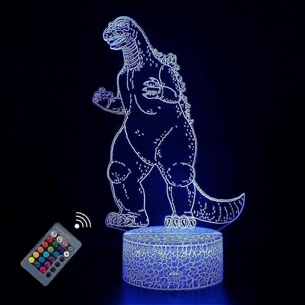 JUSCH 3D nattlys King Kong leker gaver festutstyr for gutter – ls