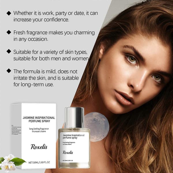 Jasmin Parfumespray - Langtidsholdbar, Elegant Duft til Selvtillid Hele Dagen