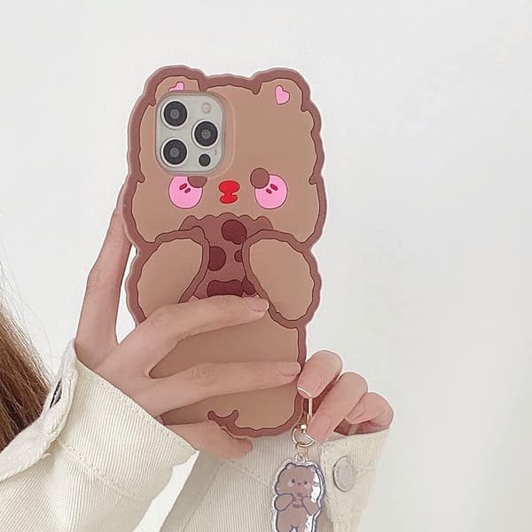 Unikt cover kompatibelt med iPhone 13 Pro Max, sødt og sjovt 3D