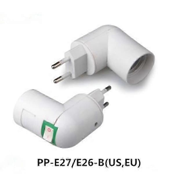 E27 Fatning med Trådløs Afbryder, AC 230V, Adapter til Køkken-, Væg- og Sengelamper (Ingen Pære)—ls