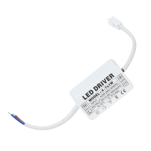 4-7X1W LED-driver konstant strøm 300mA Indgang AC85-265V Udgang DC12-26V Strømforsyningstransformator