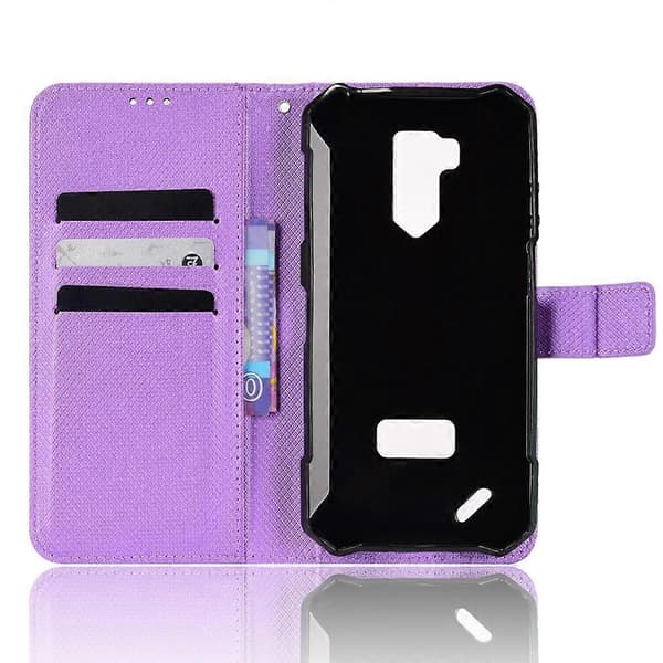 Ulefone Armor X9 Diamond Texture -nahkainen puhelinkotelo Purple