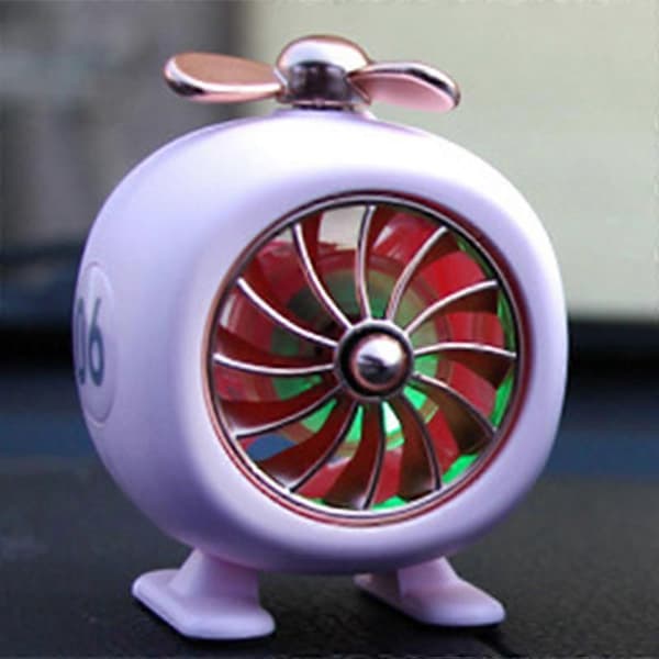 Bil Luftfrisker Aromaterapi Ornament Ventilasjon Utløp Parfyme Ventilasjonsklips Dekor—ls Pink with Light