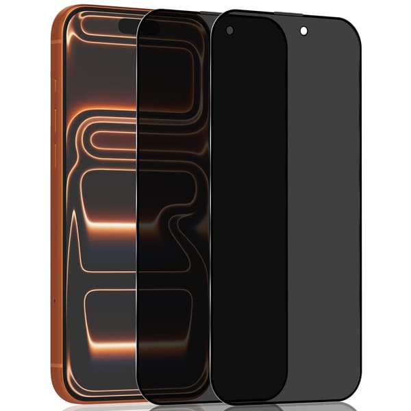 2-Pack iPhone 17 Pro Privacy Skärmskydd - Härdat Glas 9H - Super kvalitet 3D