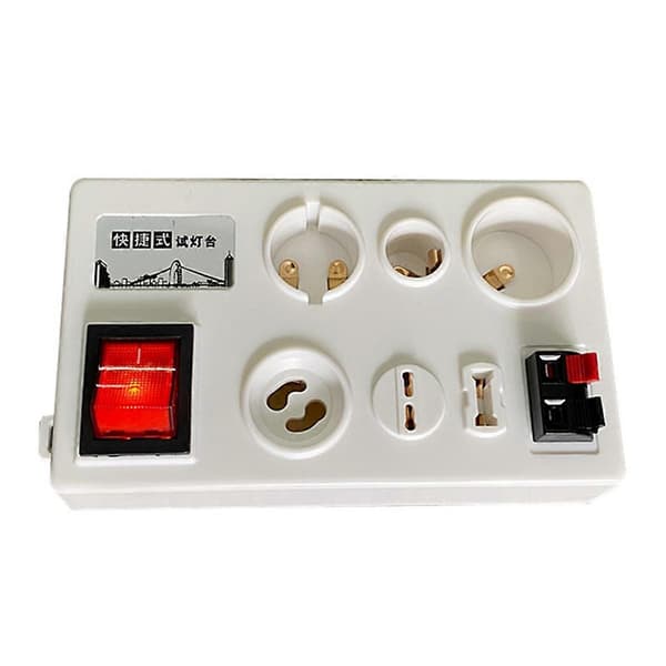Multi-Interface Test Lampeholder 12 Port LED-Pære Tester Alsidig LED LCD-Tester til E27 B22 E14 Pærer