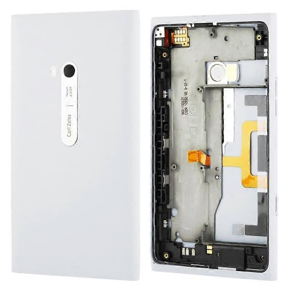 Batteridæksel af høj kvalitet med sideknap flexkabel til Nokia Lumia 900 White