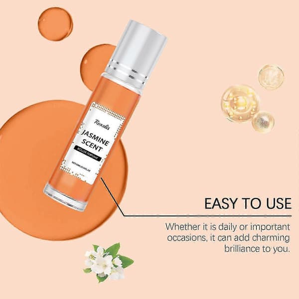 Elegant Jasmin Roll-On Parfume Bærbar, Langvarig Friskhed & Selvtillid—ls