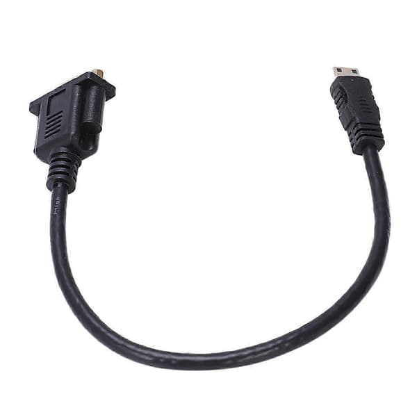 Mini HDMI - VGA M/F-liitinsovitinkaapeli 0,3M 1FT[ls] musta