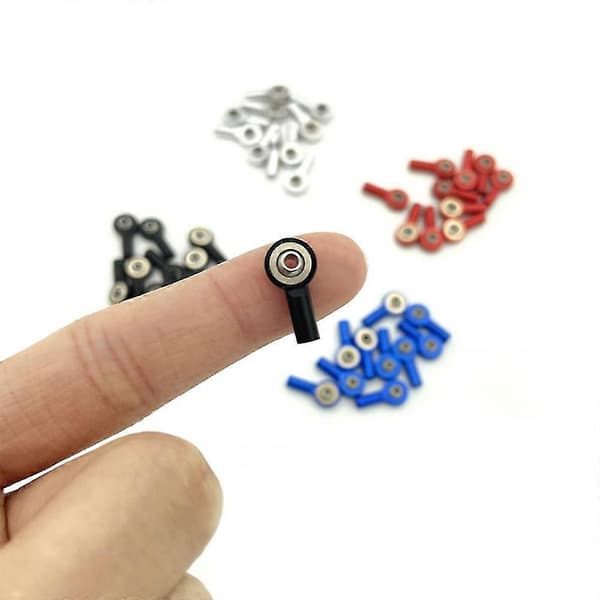 10 stk. metall M2 styrestangende kuleledd link kulehode for mini 4wd RC bil lastebil crawler båt fly—ls