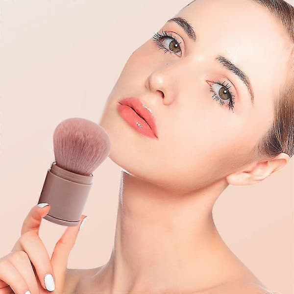 Udtrækkelig Foundation Makeup Børste, Rejse Kabuki Makeup Børste Bærbar Flydende Foundation Børste Med—ls