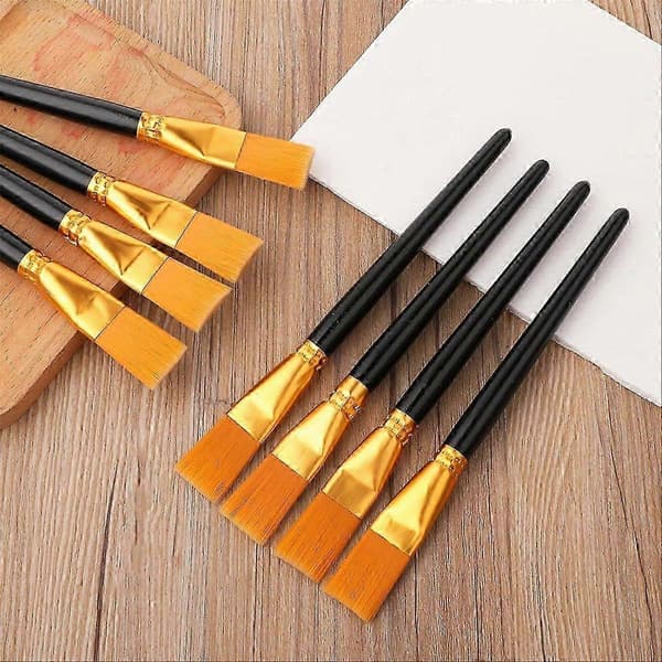 20 st platt penselset, stora professionella penslar