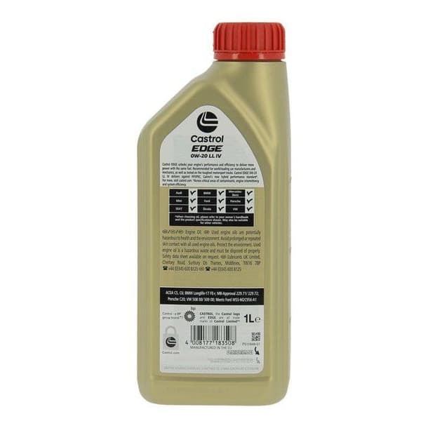 Motorolie - CASTROL - EDGE 0W-20 LL IV - 1L