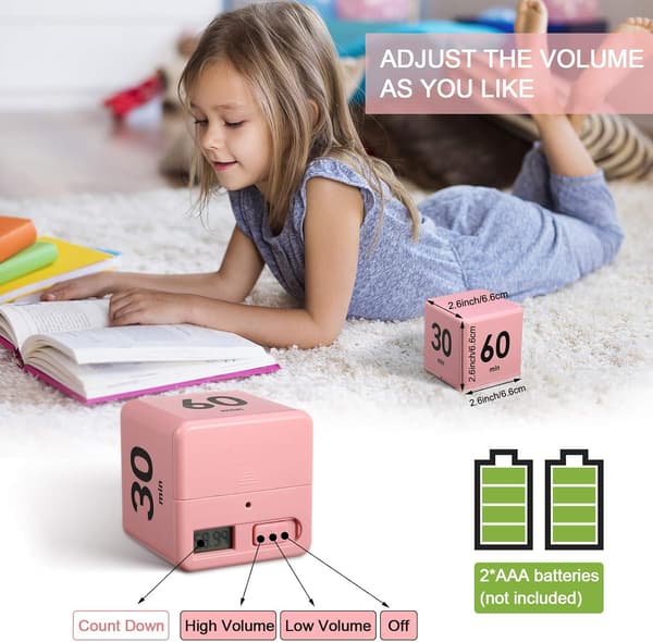 Minutter Cube Køkken Timer Cube Tyngdekraftsensor Minut-ur