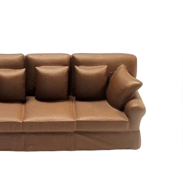 1:87 Dukkehusmøbler Ornament Modell for Barn Jenter Sofa Sofa