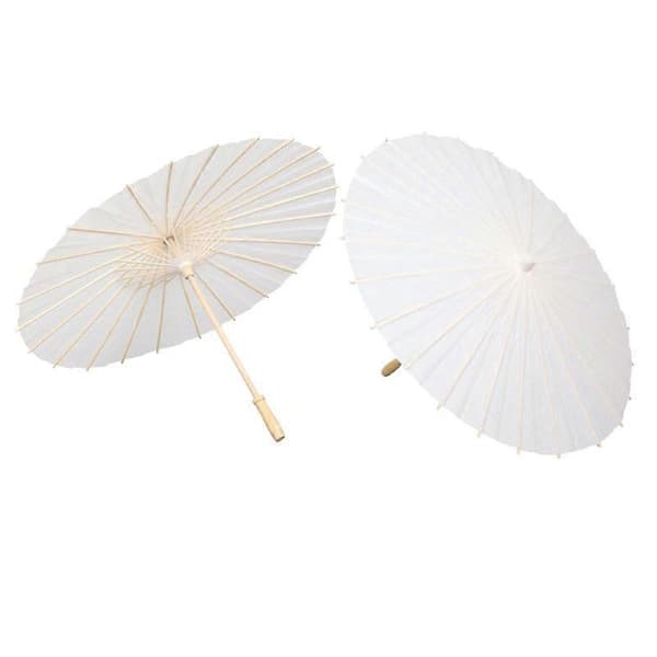 6 STK Papir Parasol Bryllupsparaply Festgave 60cm[ls]