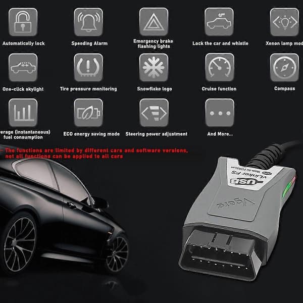 Vgate Vlinker FS ELM327 USB OBD2 bildiagnoseverktøy Not Specified