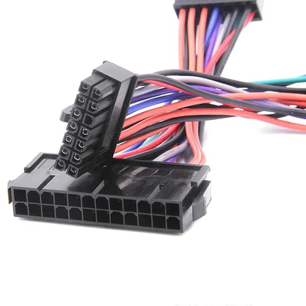 24 ben til 14 ben strømkabel (3.94In 18AWG) ATX PSU hovedstrømadapterkabel til IBM Q77 B75 Notebook Mainbo[ls] Multicolor