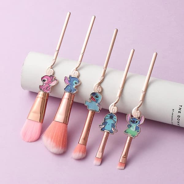 5 stk. Stitch-tema kosmetikbørstesæt, Interstellar Baby Makeupbørster – ls Style4