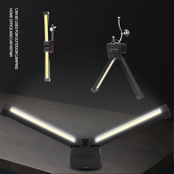 2025 Upgraded Gym Posing Light, 7-Level Dimmable LED Work Light, Magnetic & Hanging Hook Camping Flashlight, USB-C Rechargeable