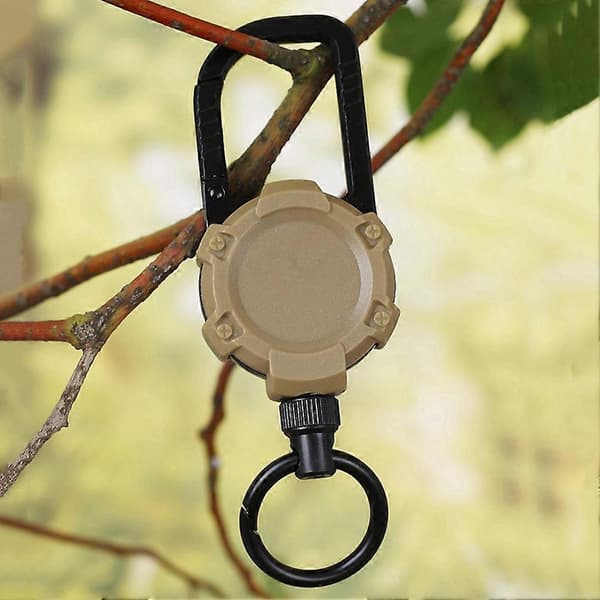 Magnetisk karbinhake nyckelring utomhus camping klättring snäppklämma lås spänne krok retention rep vit—ls Vit
