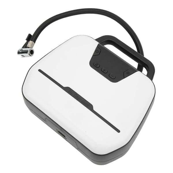 12V Digital Luftkompressor Bil Elektrisk Pump Bärbar Däckpump med LED Nödljus 5 5